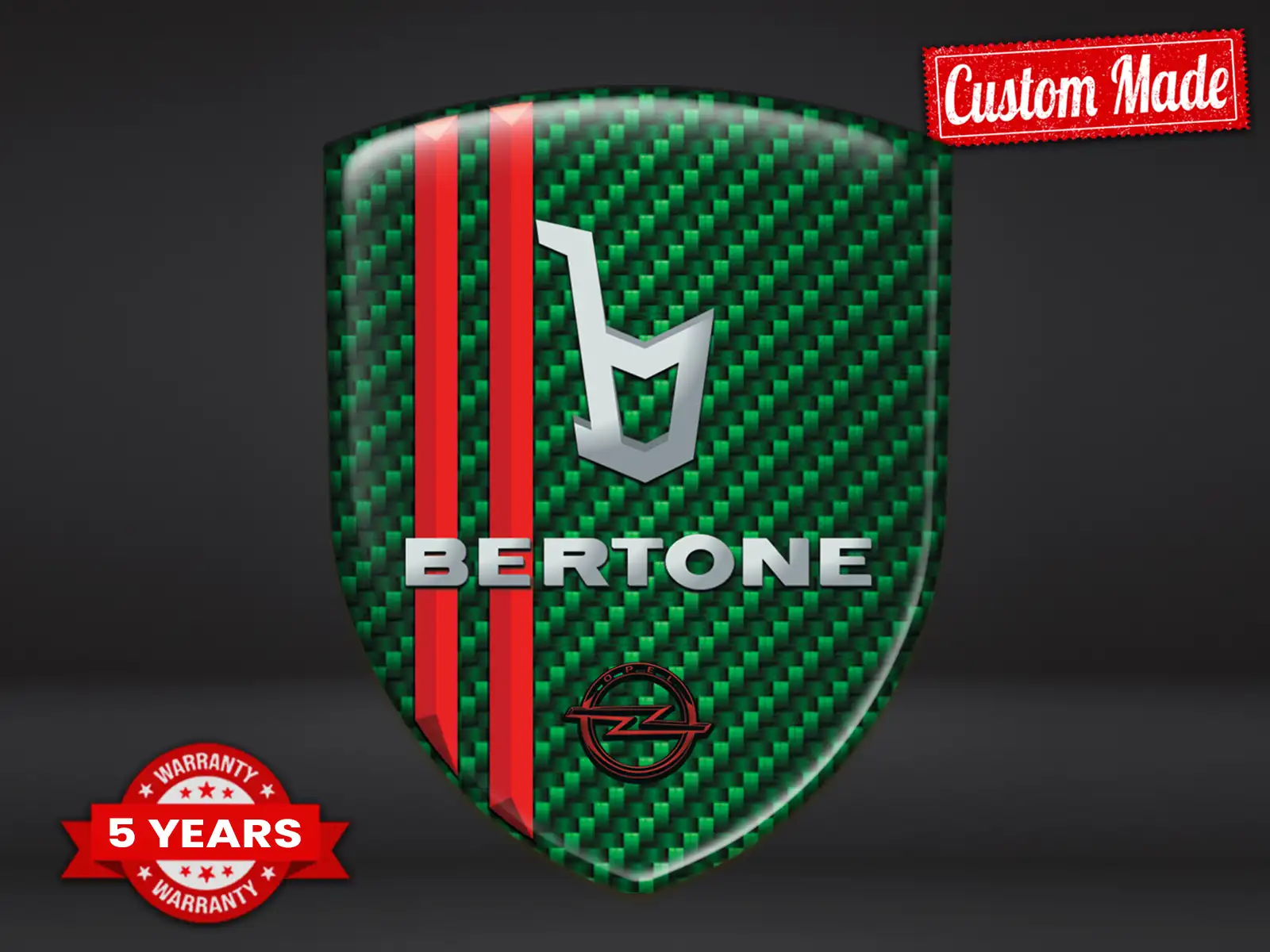 Bertone Pegatinas Logo Impresas Edición Personalizable Minimalista